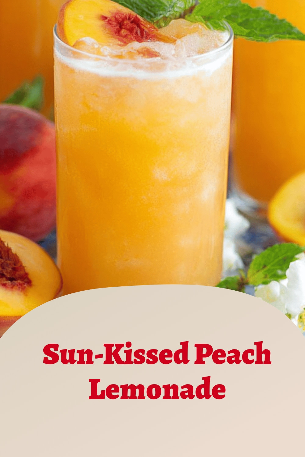 Sun-Kissed Peach Lemonade