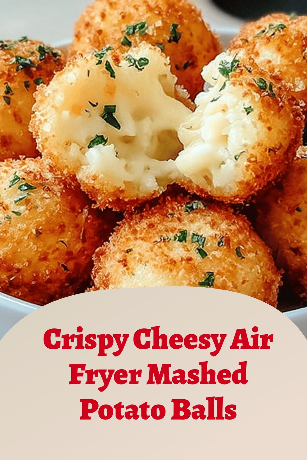 Crispy Cheesy Air Fryer Mashed Potato Balls