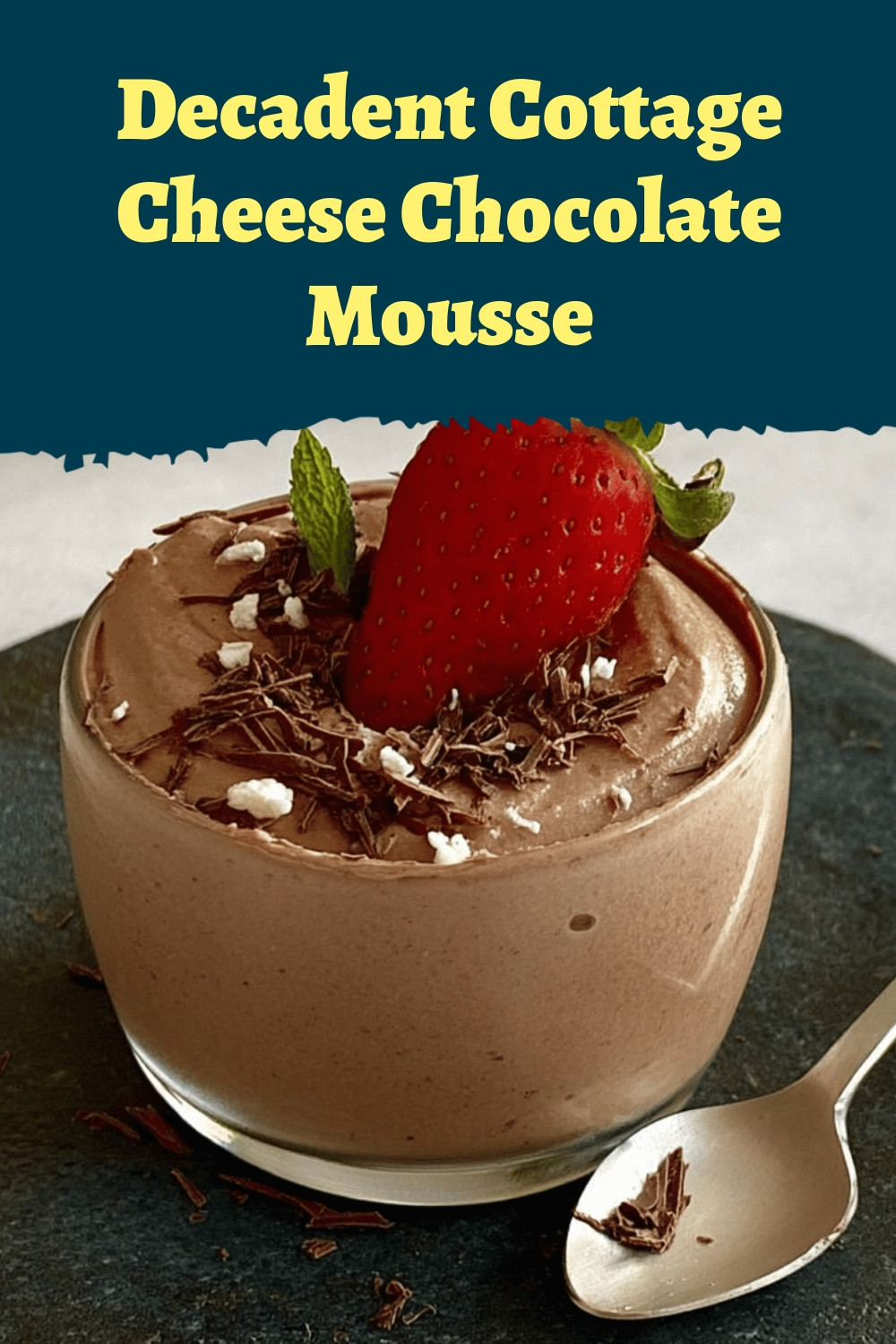 Decadent Cottage Cheese Chocolate Mousse