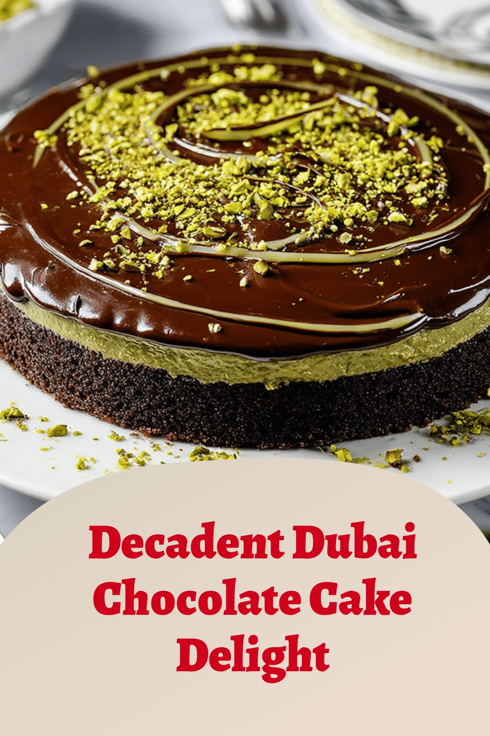 Decadent Dubai Chocolate Cake Delight