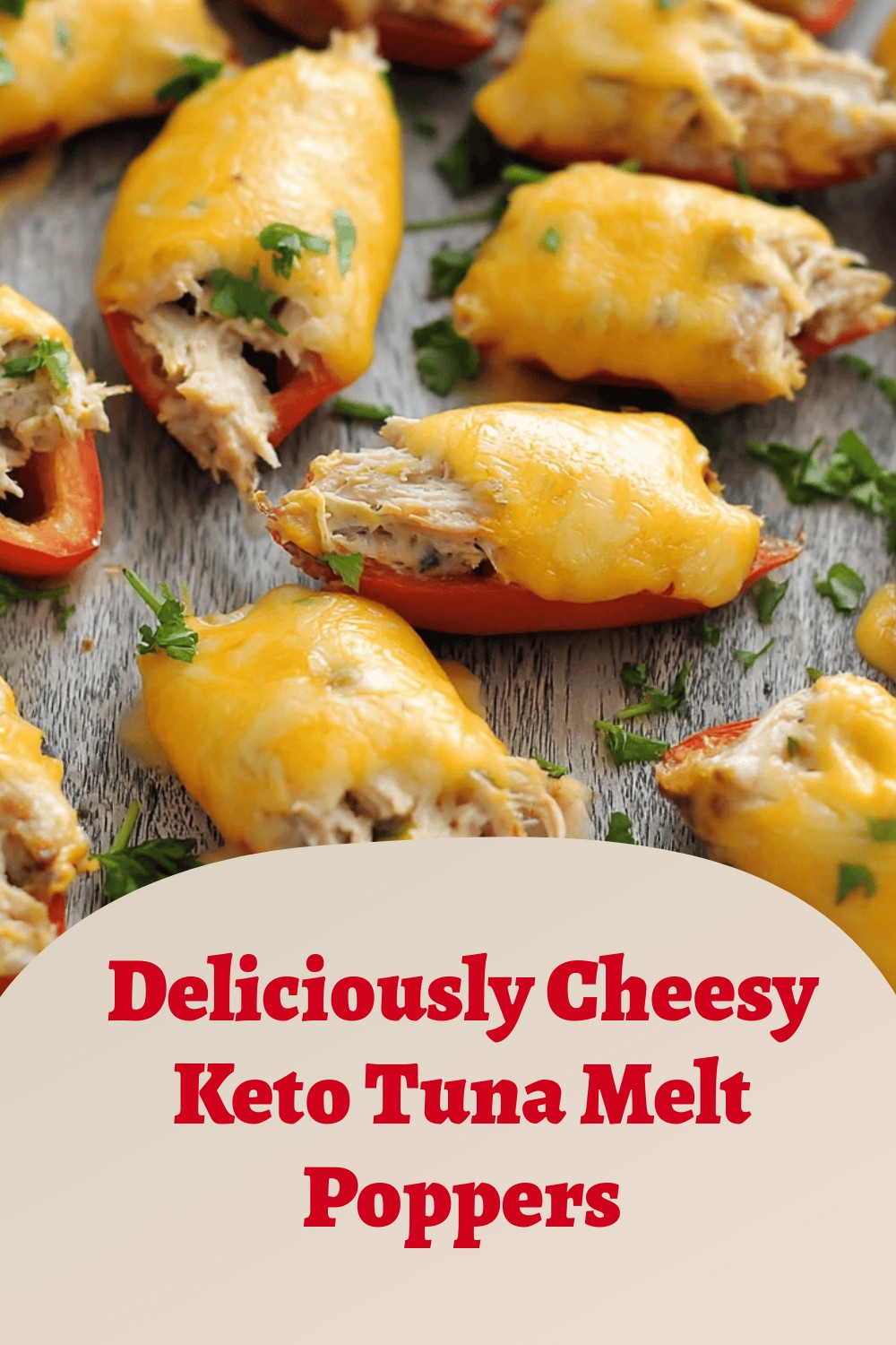 Deliciously Cheesy Keto Tuna Melt Poppers