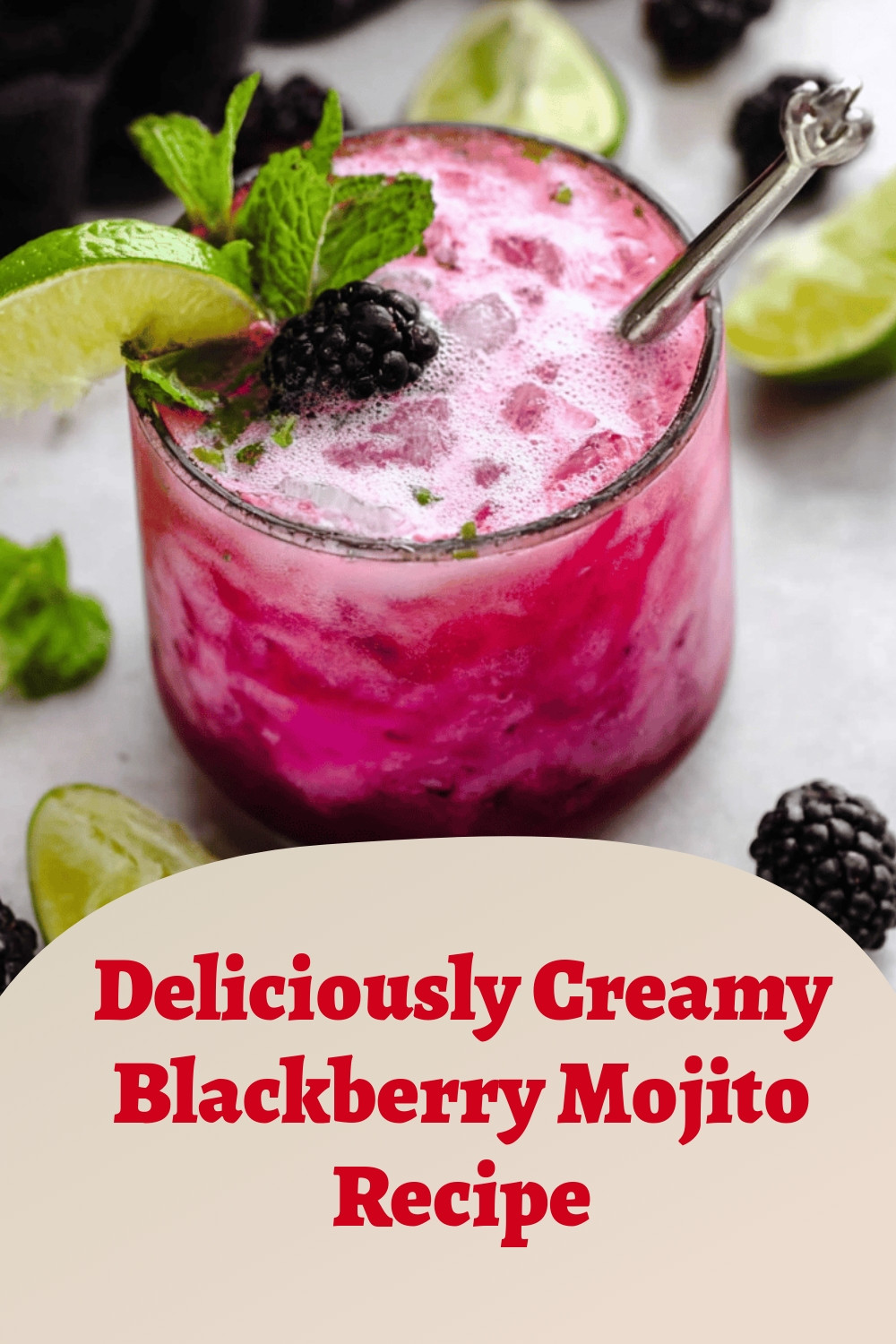 Deliciously Creamy Blackberry Mojito Recipe