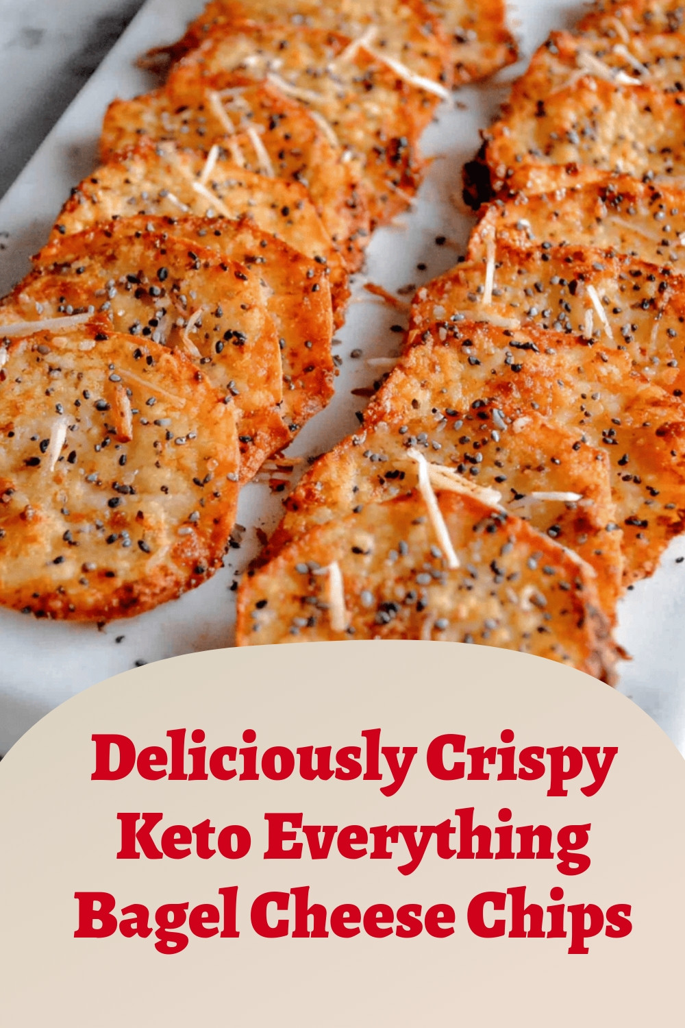 Deliciously Crispy Keto Everything Bagel Cheese Chips