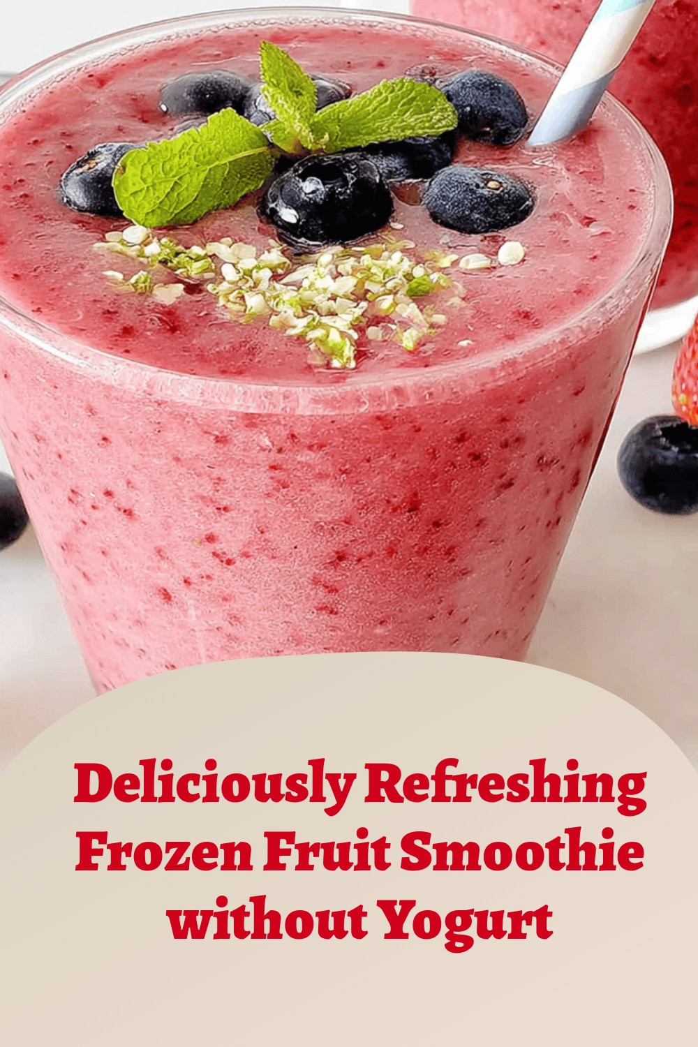 Deliciously Refreshing Frozen Fruit Smoothie without Yogurt