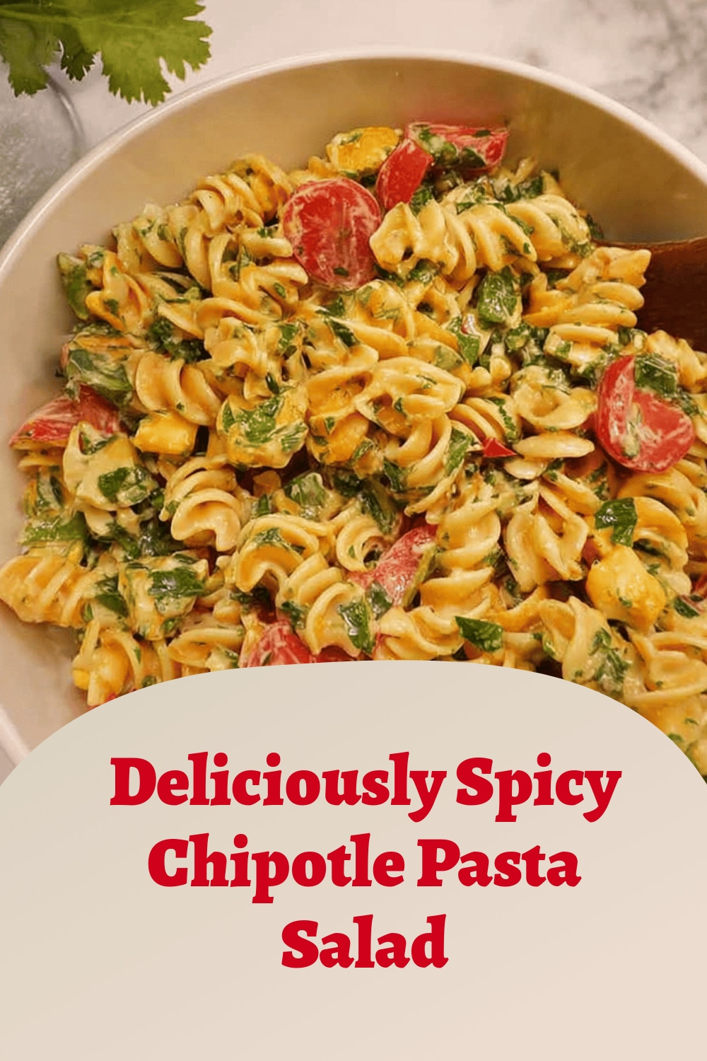 Deliciously Spicy Chipotle Pasta Salad