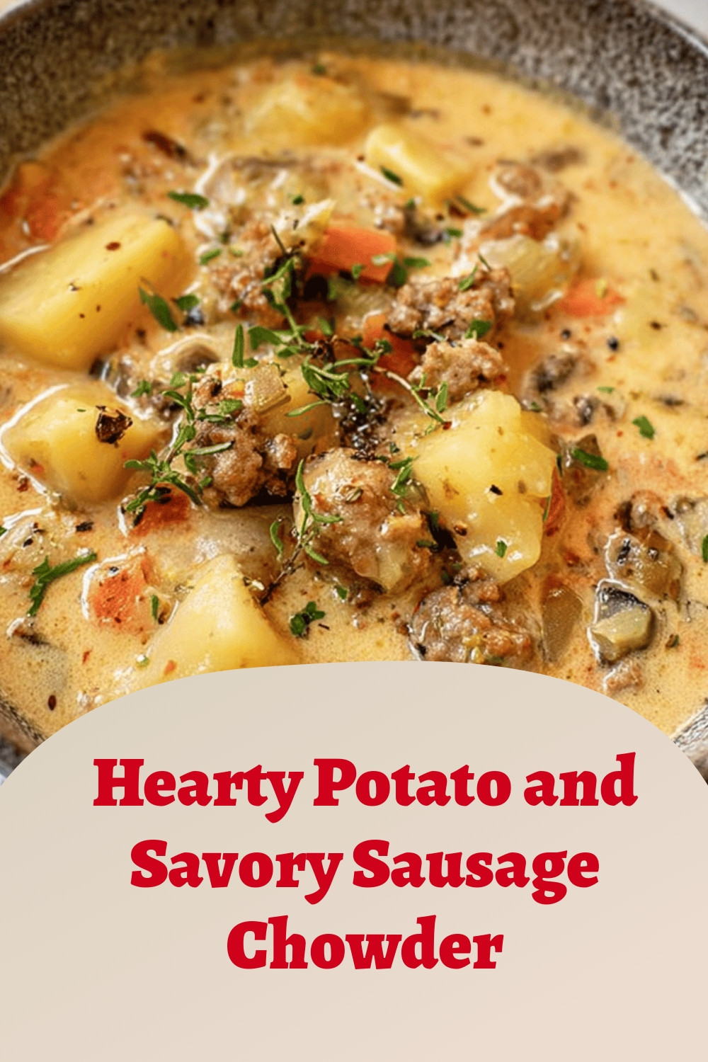 Hearty Potato and Savory Sausage Chowder