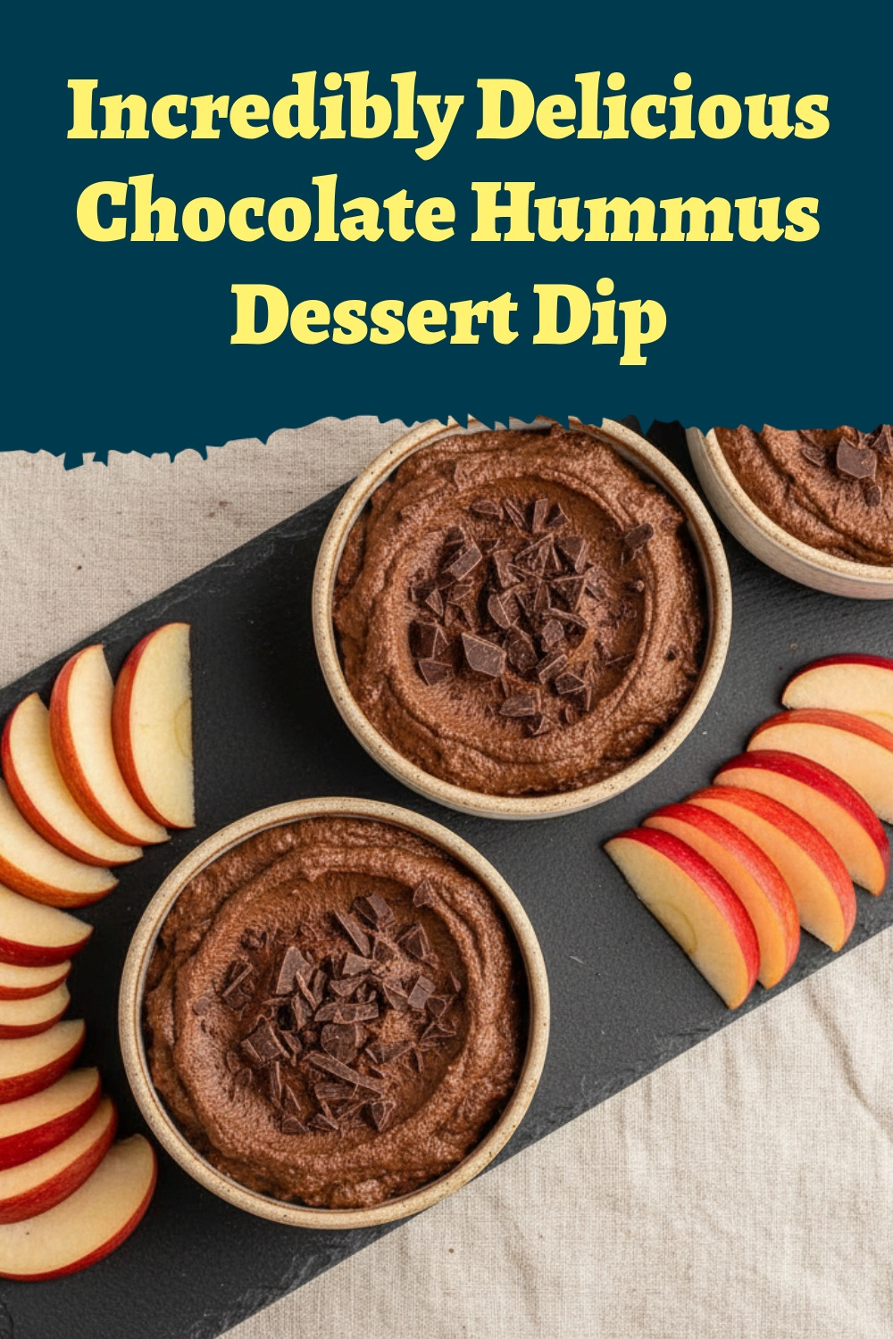 Incredibly Delicious Chocolate Hummus Dessert Dip