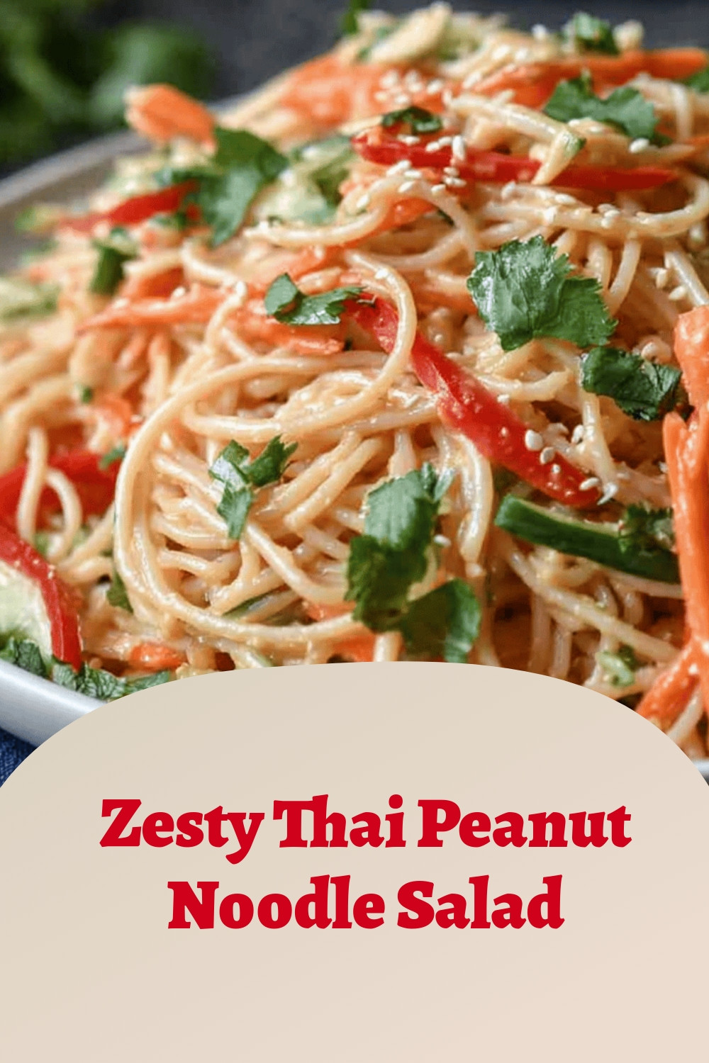 Zesty Thai Peanut Noodle Salad