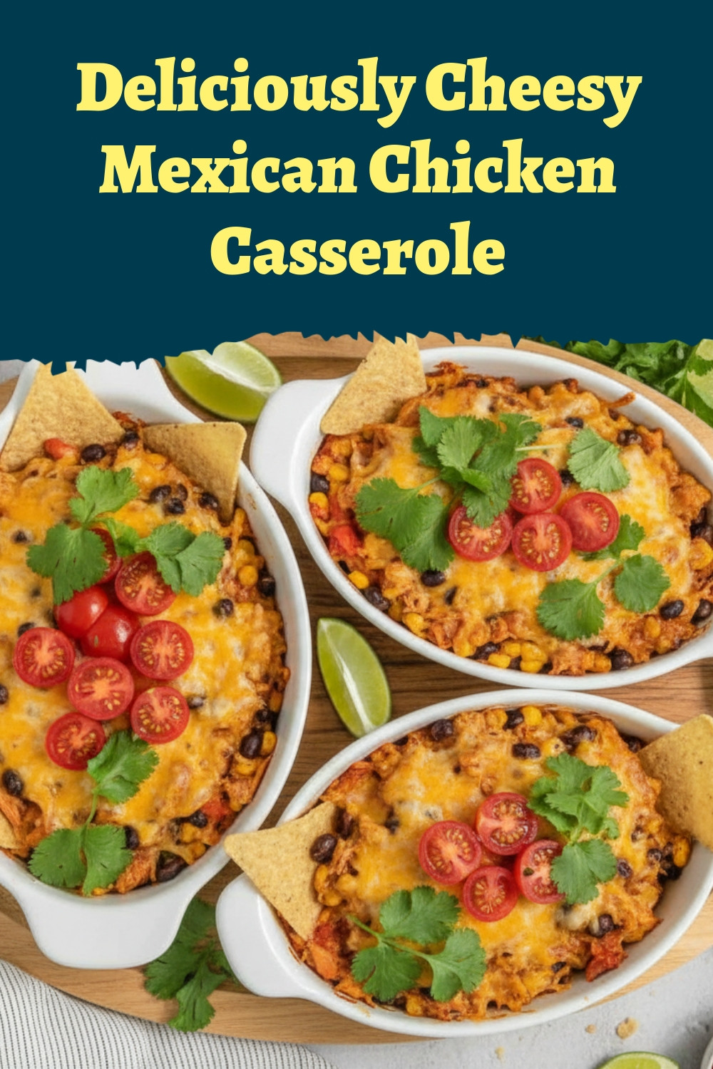 Deliciously Cheesy Mexican Chicken Casserole